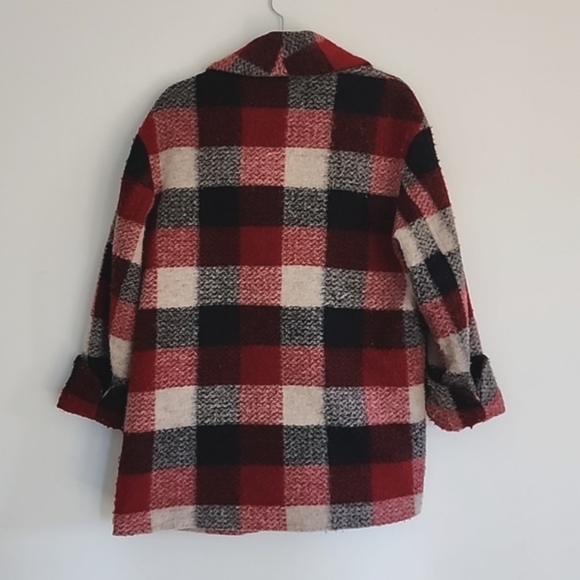 Zara Plaid Coat - Picture 6 of 8